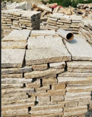 Rusty Yellow Granite G682 Splite Finish Way Loose Stone Wall Cladding