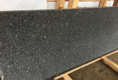 Angola Black Granite Small Slabs Saw Cutting And Waterjet Finish Way