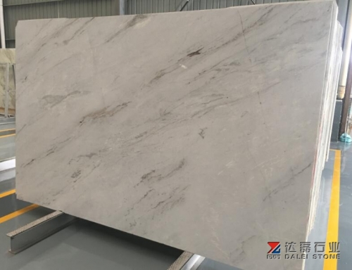 China Local White Marble Big Slabs Grey Veins
