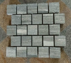 Natural Landscape grey granite Cube Stone Wholesale