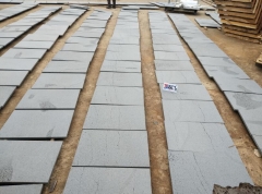 Blue Basalt Tiles Saw Cutting Finish Way