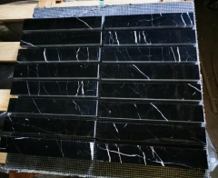 Black Marble Nero Marquina Marble Tiles With White Lines