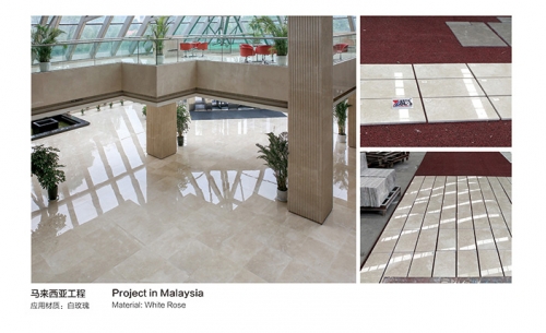White Rose Marble Project Supply To  Malaysia