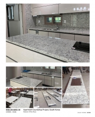 White Rose Granite Supply To Apartment Countertops Project to South Korean