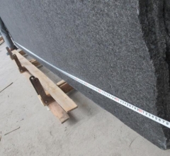 Angola Black Granite Small Slabs Flamed and Waterjet 1200