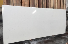 Middle White Arabescato White Quartz Big Slabs