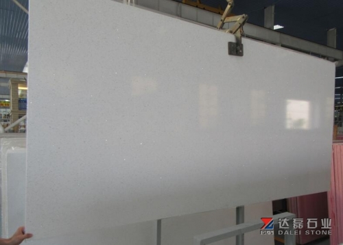 Crystal White Quartz Big Slabs Engineer Stone