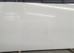 Middle White Arabescato White Quartz Big Slabs