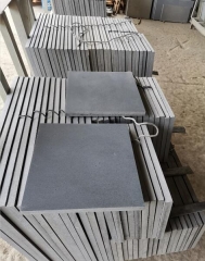 Hainan Black Basalt Coping Tiles Honed Finish Way