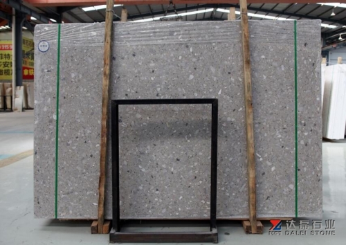 Terrazzo Artificial Stone Grey Color Big Slabs