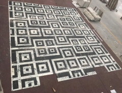 Marble Tiles Polished Floor Tiles Black and White Matched