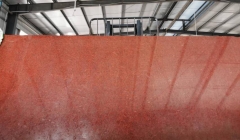 Popular Dyed Red Granite Small Slabs Polished