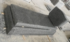 New Pangda Dark G654 Granite Dark Grey Tombstone Monument Israel