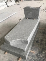 G603 Bianco Grey Granite Tombstone Monument Israel Style