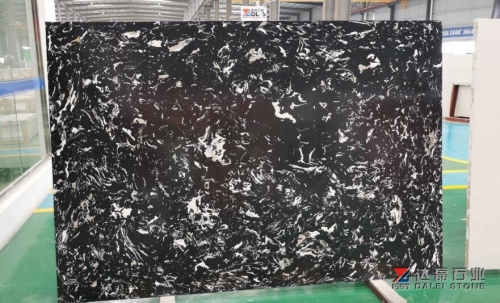 Black White Color Yellow Color Terrazzo Artifical Stone Big Slabs For Project