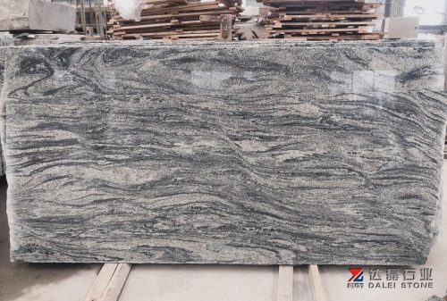 China Juparana Big Slabs Monument Material Regular Lines