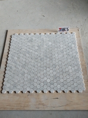 White Carrara Mosaic Tile Marble Mosaic Tile Dalei Stone