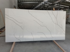 Hot Sell Quartz Big Slabs White Color Home Decor Countertops