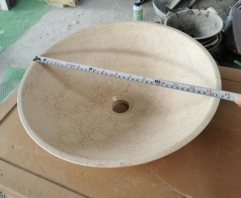 Crema Marfil Marble Basins Sinks Polished