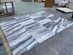 Grey Marble Polished Tiles 1cm Thickness