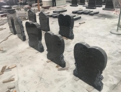 Pure Black Headstone Tombstone Monuments