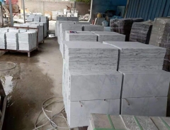 China Carrara White Thin Tiles Polished Honed