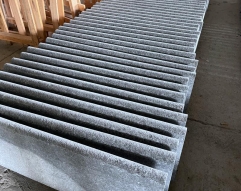 Angola Black Basalt Coping Tiles Bullnose Edge