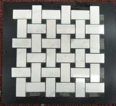 White Marble Mosaic Tiles Carrara White