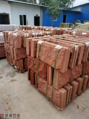 Natural China Red Sandstone Tile for Architectural Masonry Cladding and Paving