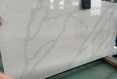 White Color Calacatta Quartz Big Slabs Calacatta Quartz