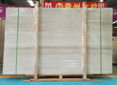 White Wooden Marble Polished Slabs Tiles On Sale Discount Price