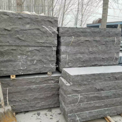 Blue Limestone Rock Face For Wall Facade Flamed