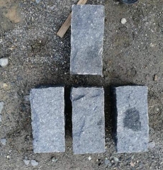 Orginal g684 Black Basalt Natural Split Cube Stone