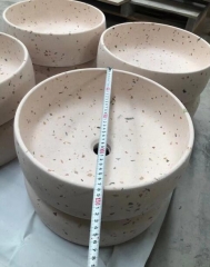 Beige Terrazzo Basins Round Sinks