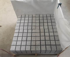 G603 Square Cobbe Stone Paving Stone Mesh Paver Granite