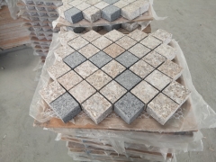 Sunset Gold and Grey Granite Match To Mesh Paver Interlocking Tiles