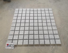 G603 Square Cobbe Stone Paving Stone Mesh Paver Granite