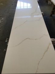 Calacatta White Quartz Big Slabs White Slabs Golden Line