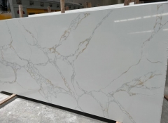 Calacatta White Quartz Big Slabs White Slabs Golden Line