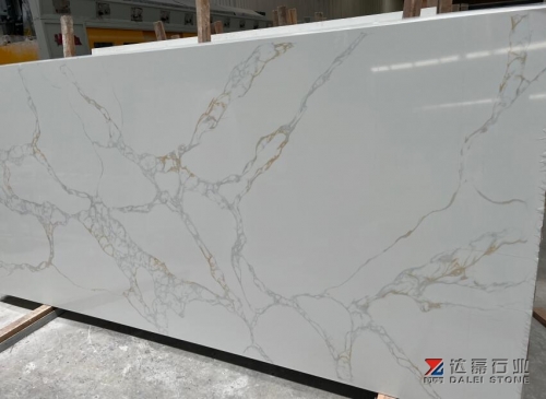 Calacatta White Quartz Big Slabs White Slabs Golden Line