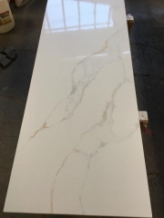 Calacatta White Quartz Big Slabs White Slabs Golden Line