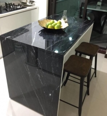 Via Lactea Black Granite Polished Countertops Slabs