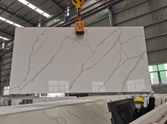 White Quartz Big Slabs Wholeslae Quartz Calacatta White