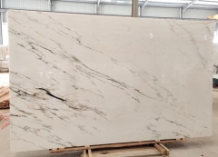 China White Marble With Black Lines Big Slabs