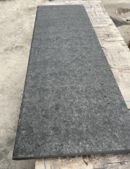 Vietnam Black Flamed Steps Bullnose Edge