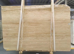 Turkey Beige Yellow Travertine Marble Big Slabs Polished