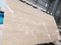 Turkey Beige White Travertine Marble Big Slabs