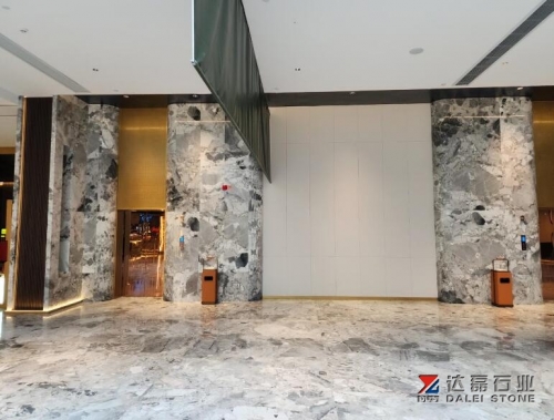 Panda Grey Marble Slabs And Tiles Polished For Building Project