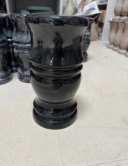 Indian Black Monuments Vase Facotory Cut