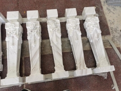 Volakas White Marble Baluster CNC Custom Cutting Design